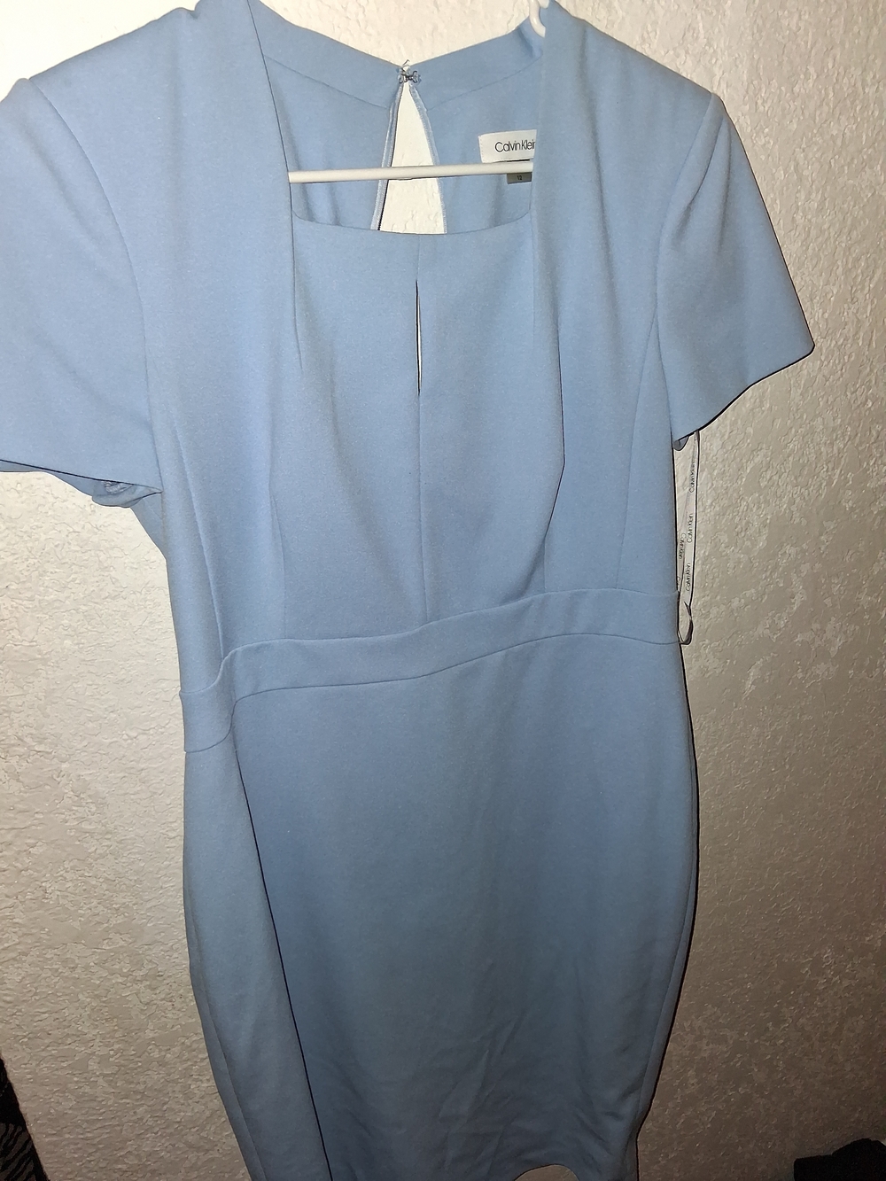Calvin Klein Baby Blue Sheath Dress